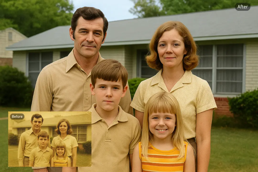 Online Color Correction for Restoring Old Photos
