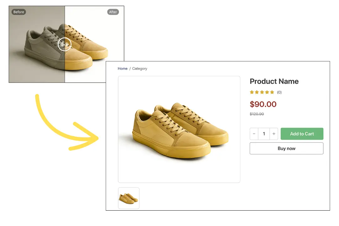 Color Enhancement for Product Photography