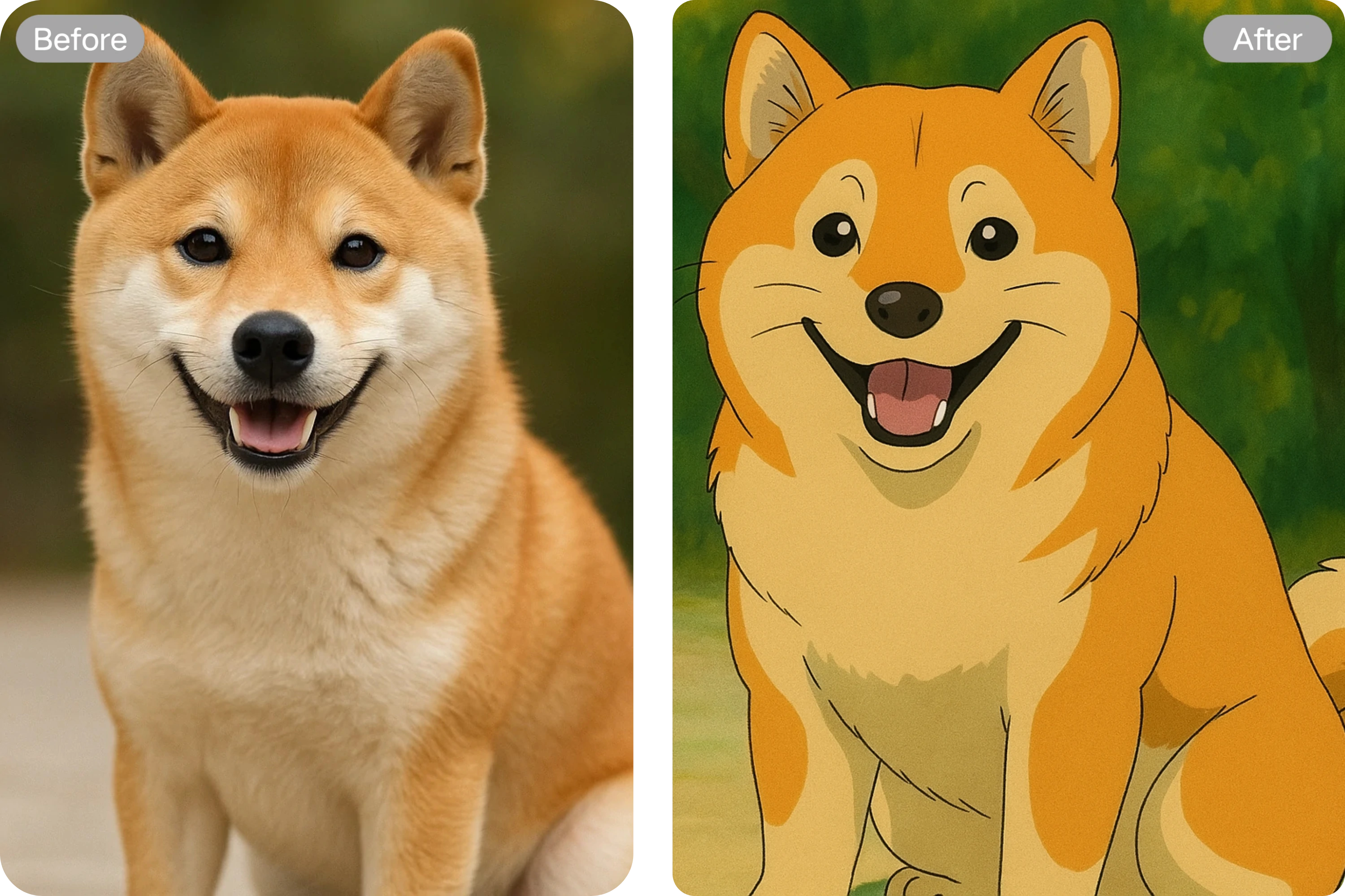 Realized the Conversion from Reality to Cartoon