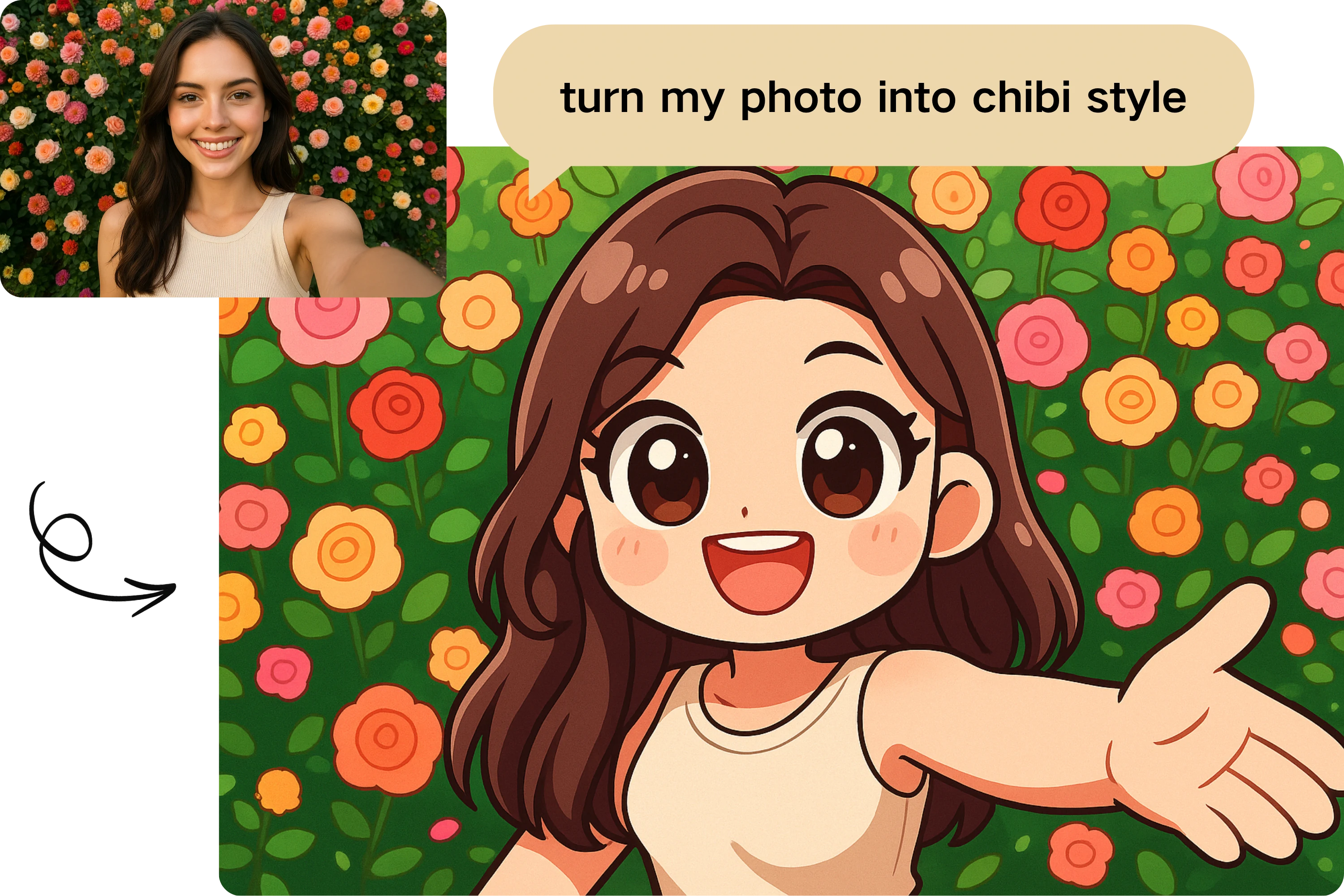 Instant Photo-to-Chibi Style