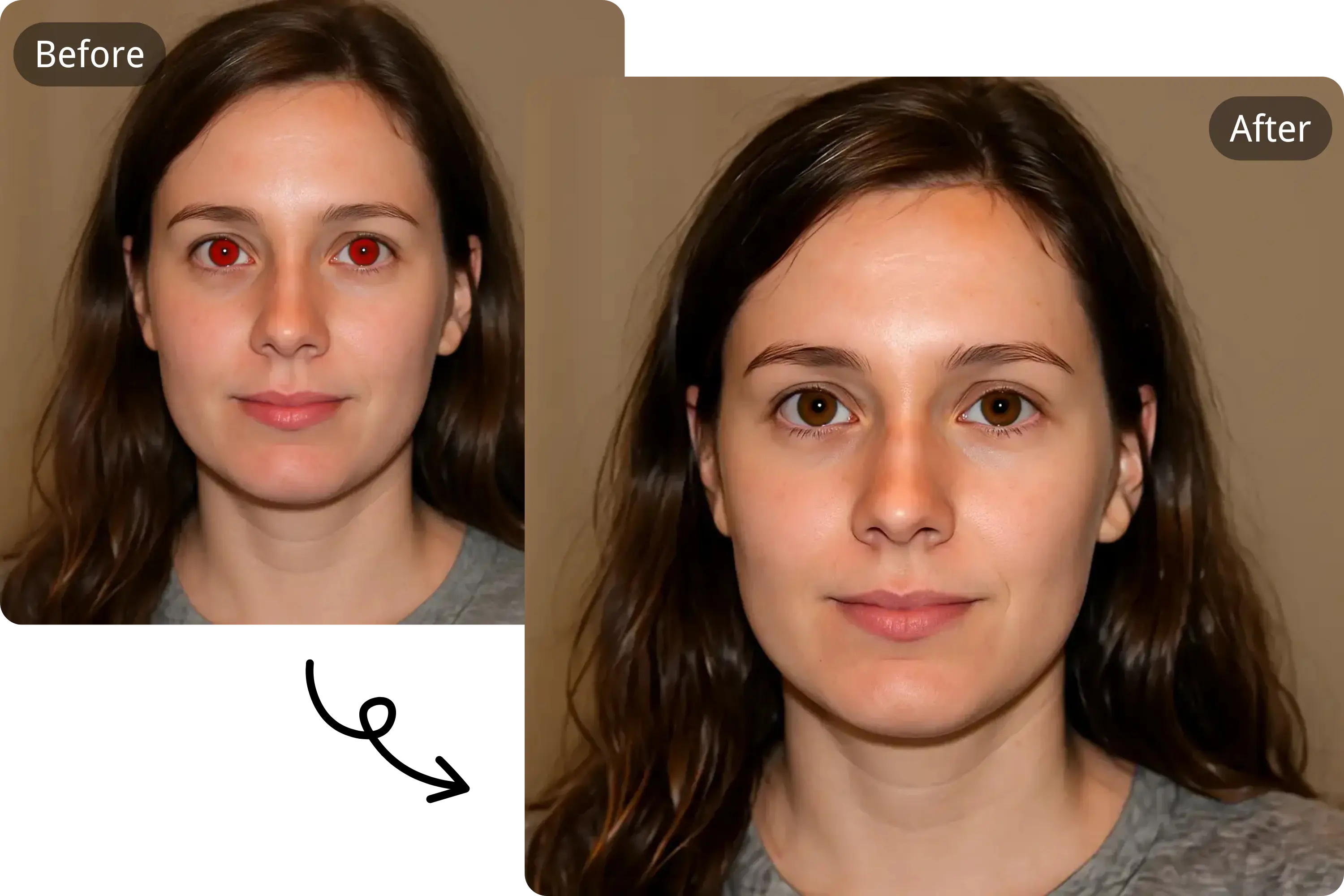 Red-Eye Correction and Detail Enhancement