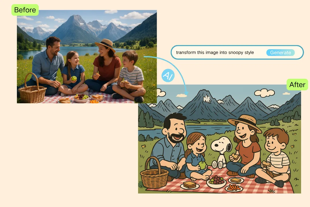Instant AI Snoopy Image Generation