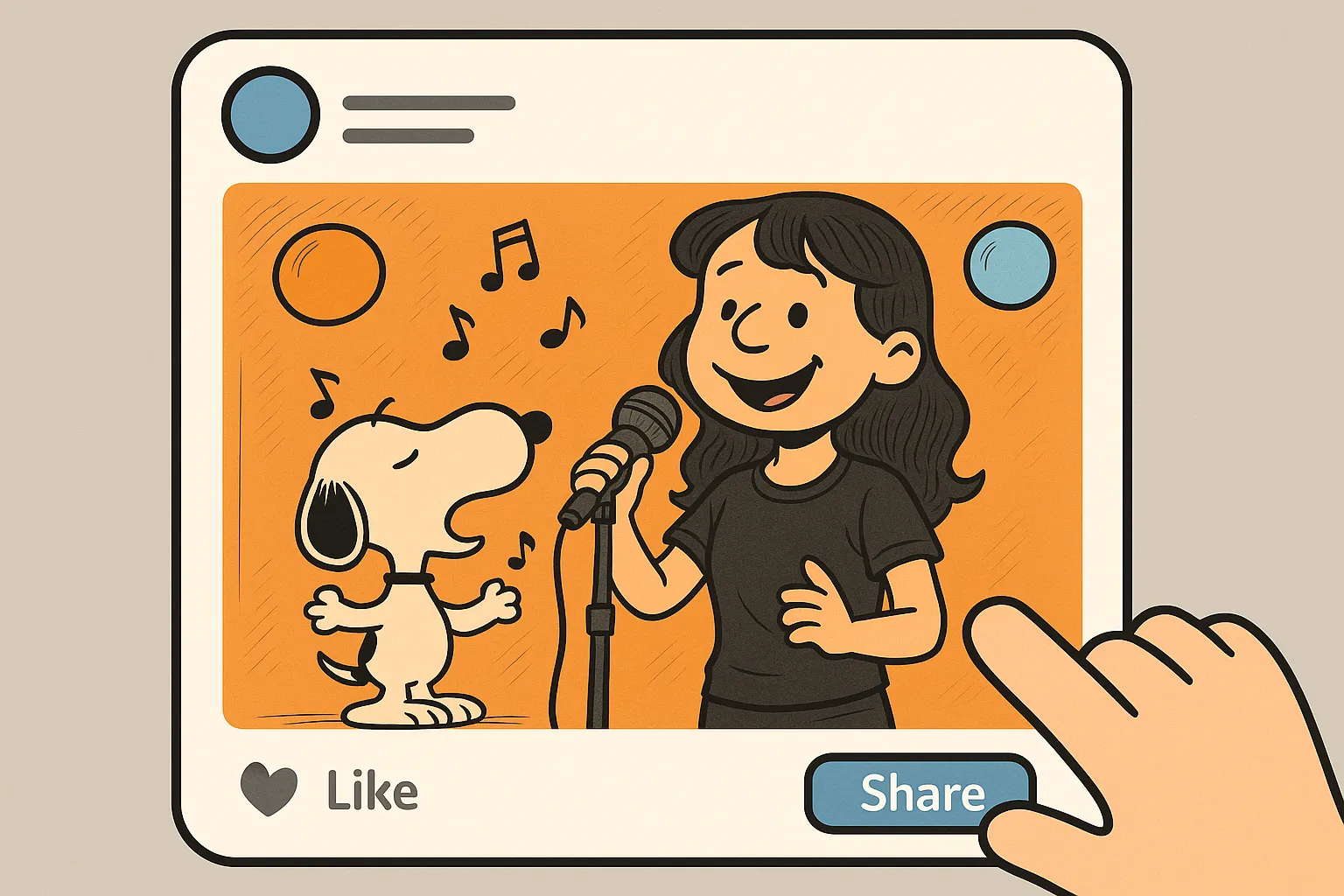 Social Media-Ready Snoopy Filter Images