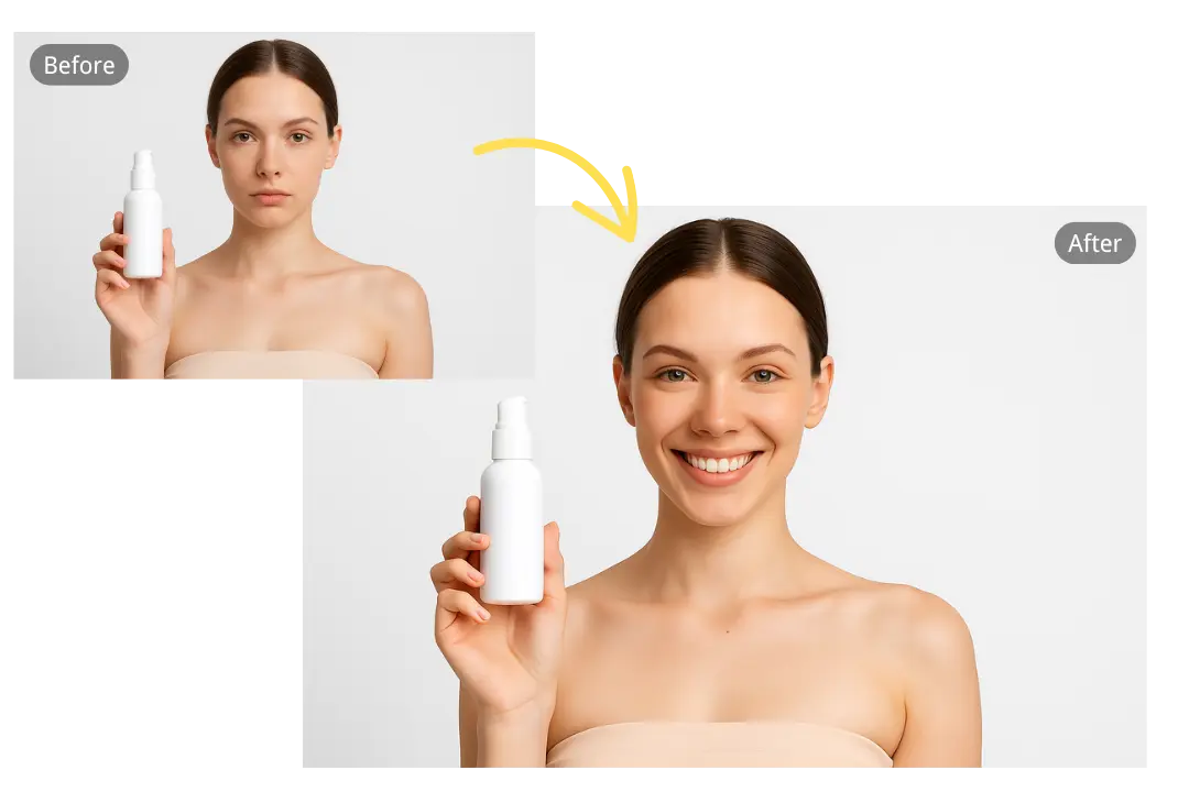 Enhance Product Appeal Instantly with AI Smile Generator