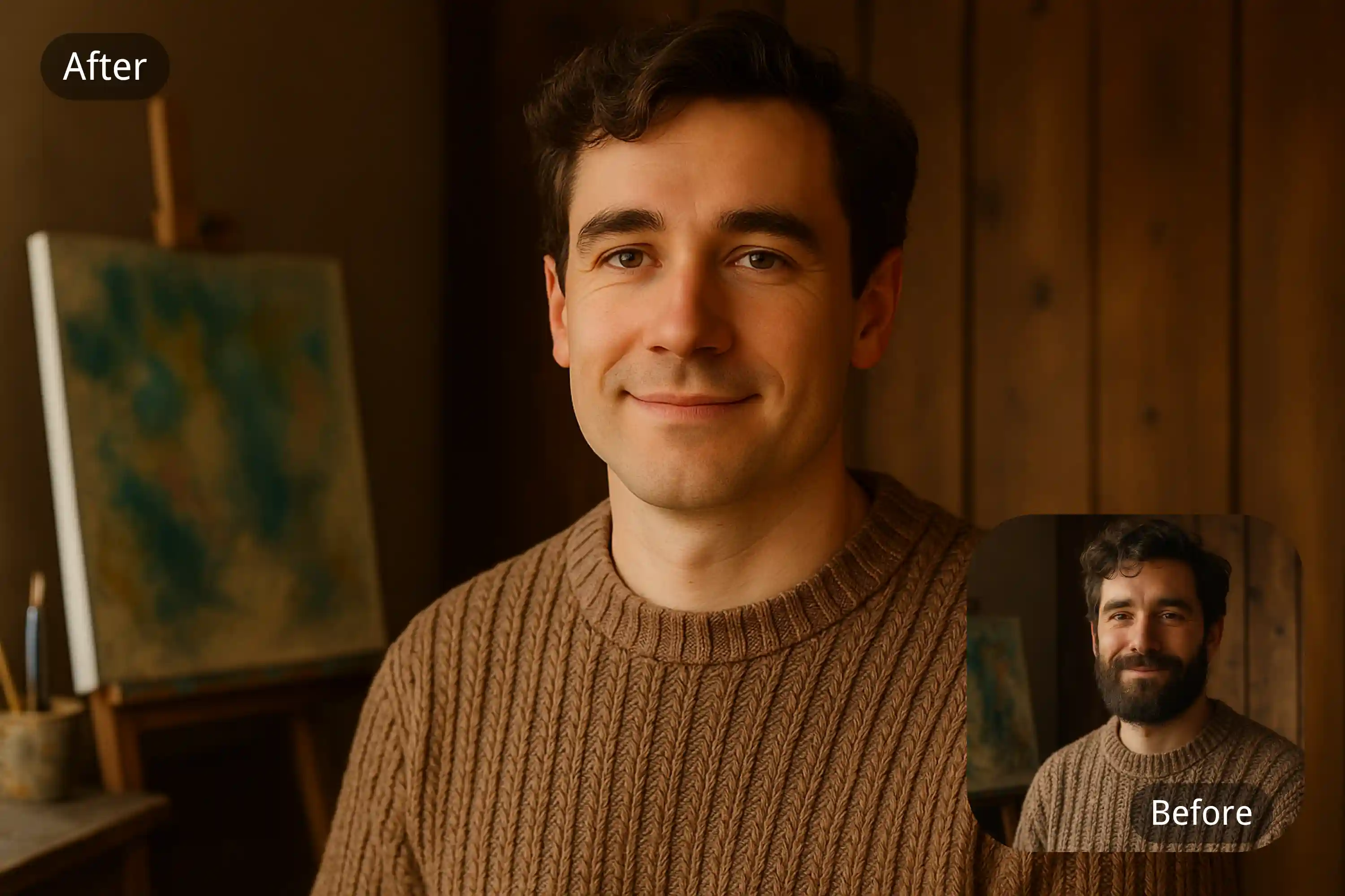 Try a Fresh Style Anytime with the Free No Beard Filter AI