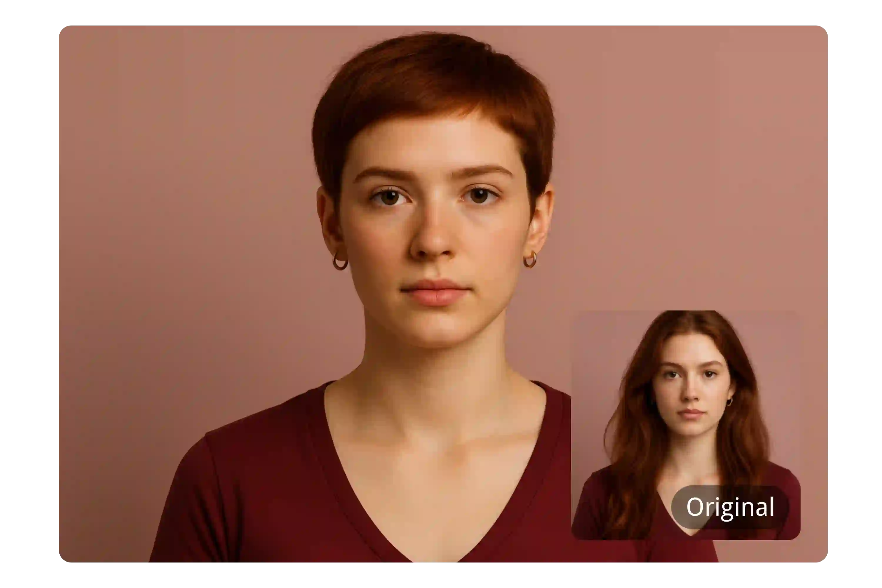 AI Pixie Cut Simulation