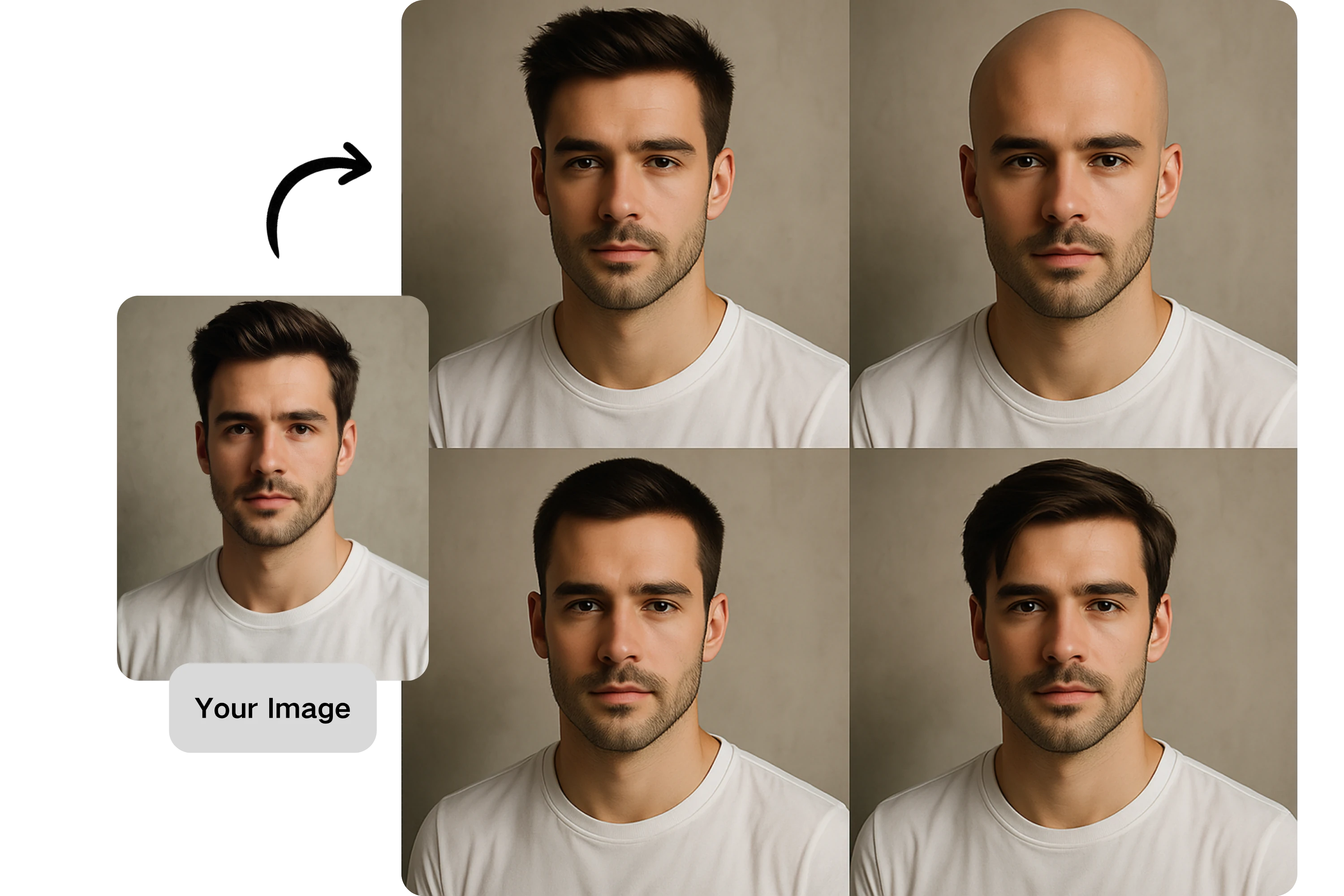 Preview Your Bald Look Safely