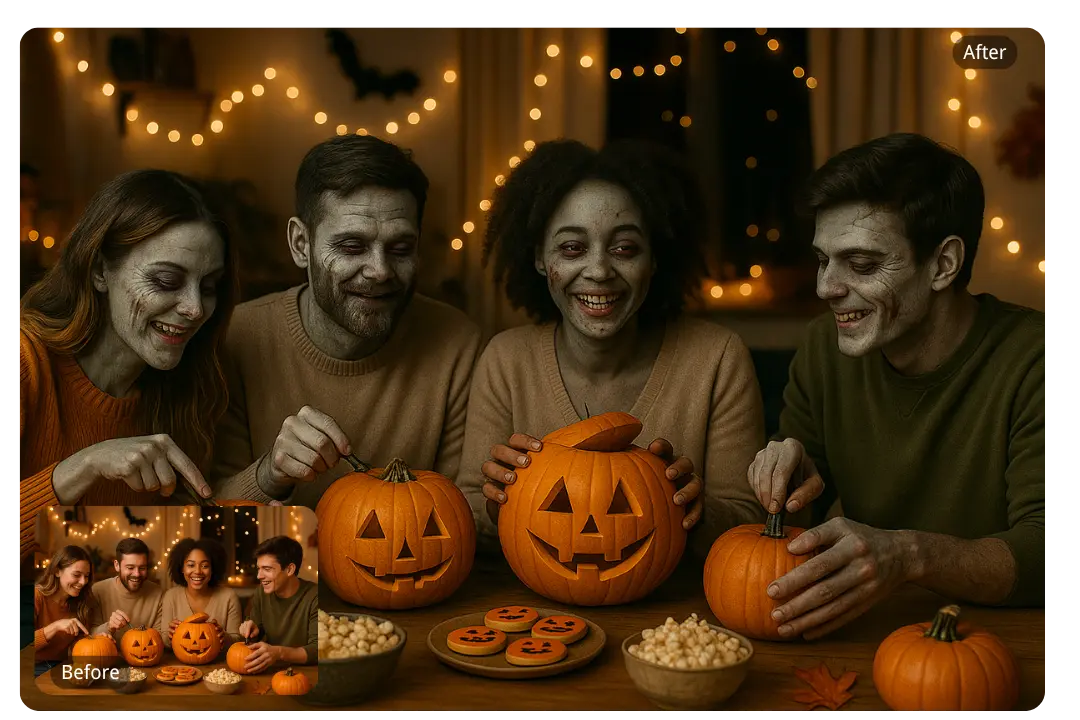 Halloween amusant avec le filtre zombie