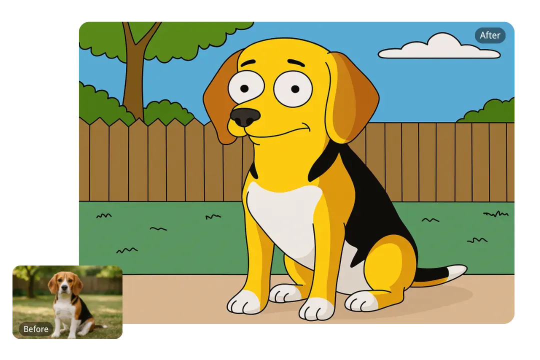 Personalized Simpsons Pet Portraits