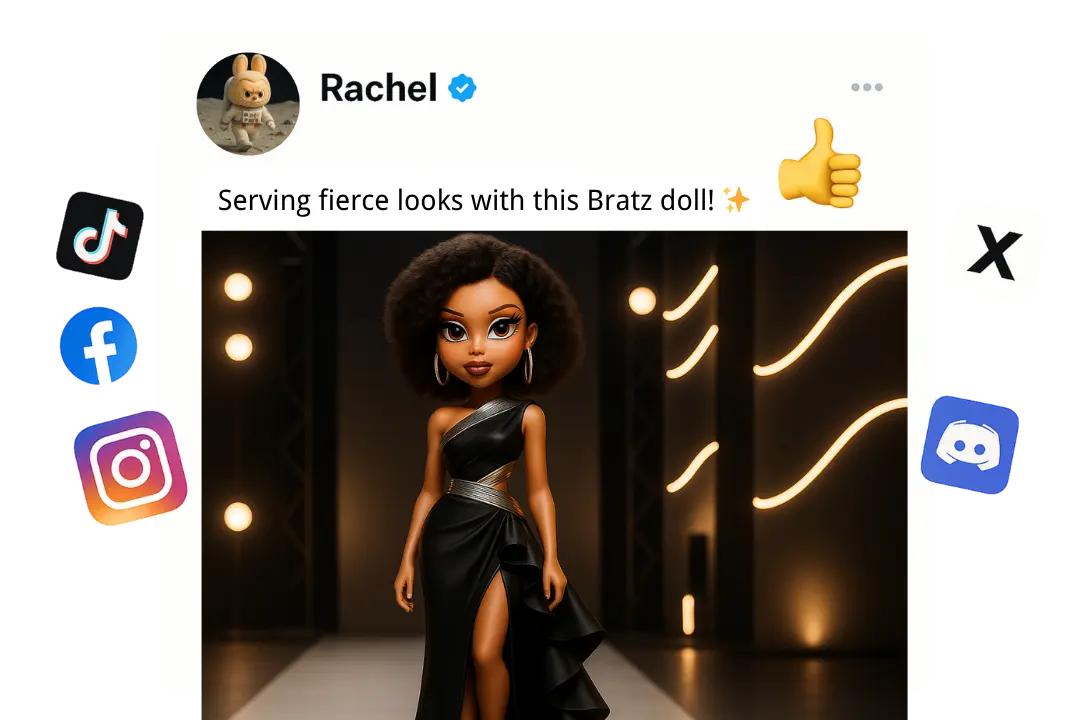Bratz Doll for Online Media Posts