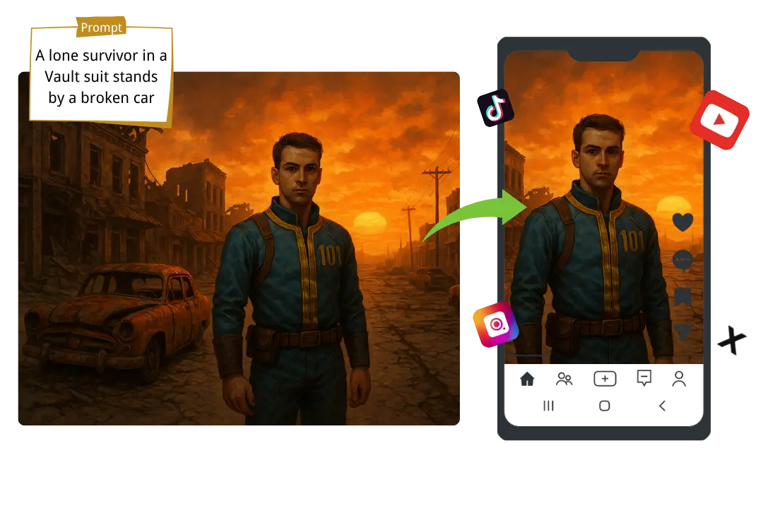 Unlock Creative Potential with the Text-to-Image Fallout AI Generator for TikTok Trend