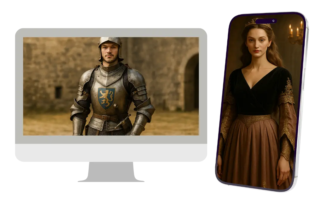 Design Medieval Characters Anywhere with AI Medieval Creator