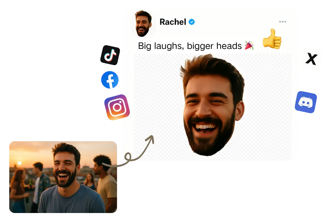 Rapid Big Head Cutouts Powered by Accurate AI