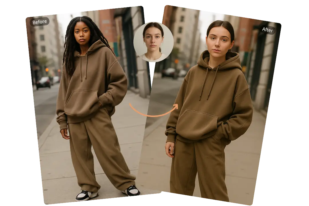 Try On Outfits with Virtual Body Switching