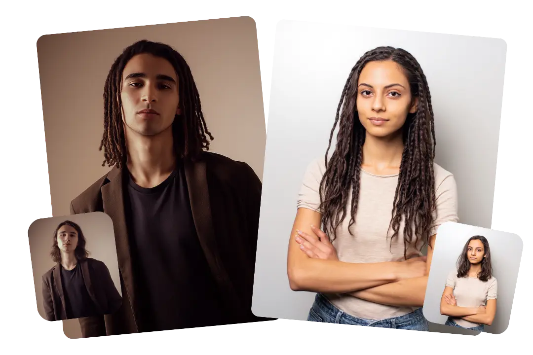 AI Dreadlocks Hair Filter for Men and Women in Versatile Styles
