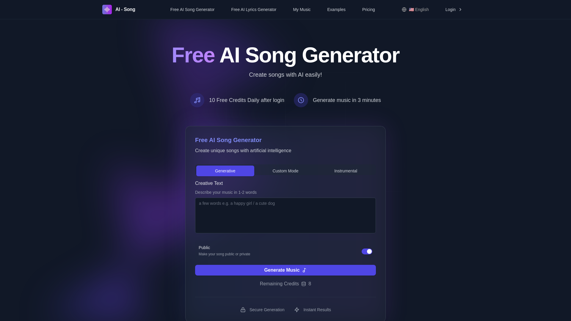 Free AI Song Generator - No Sign Up