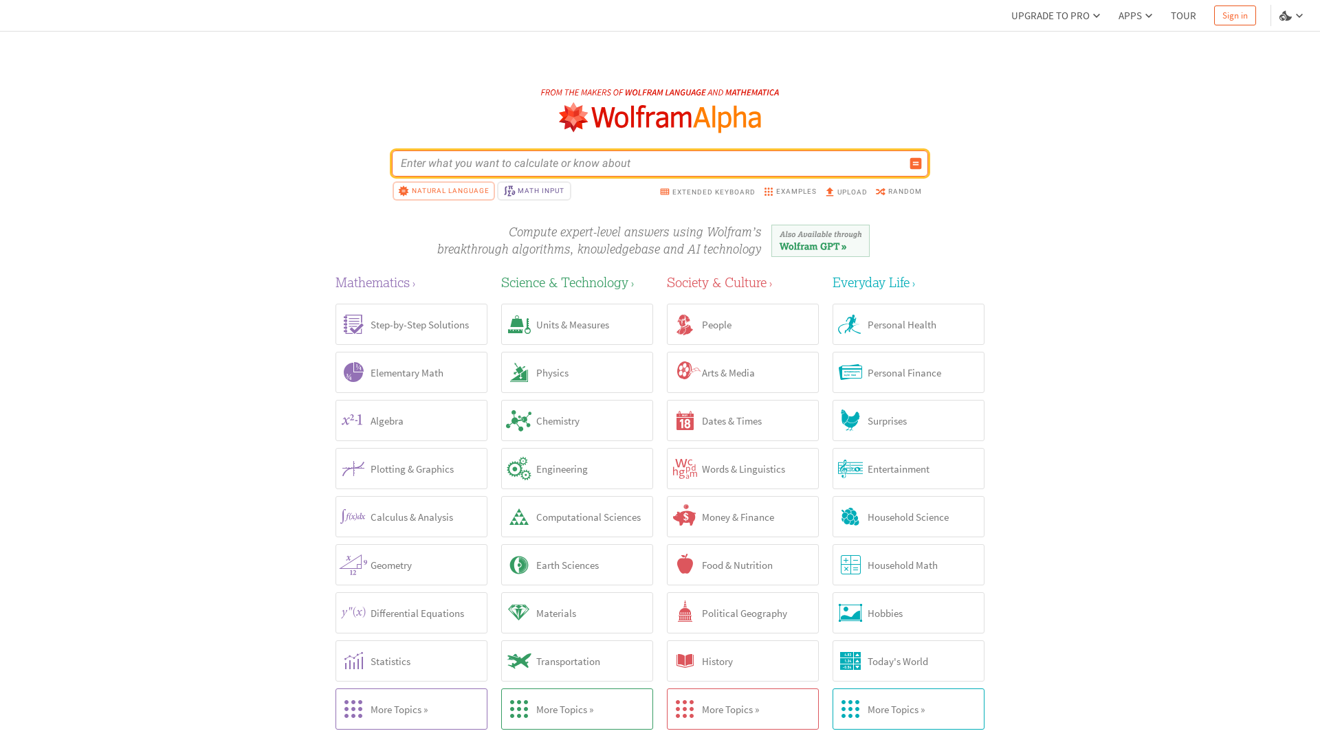 WolframAlpha