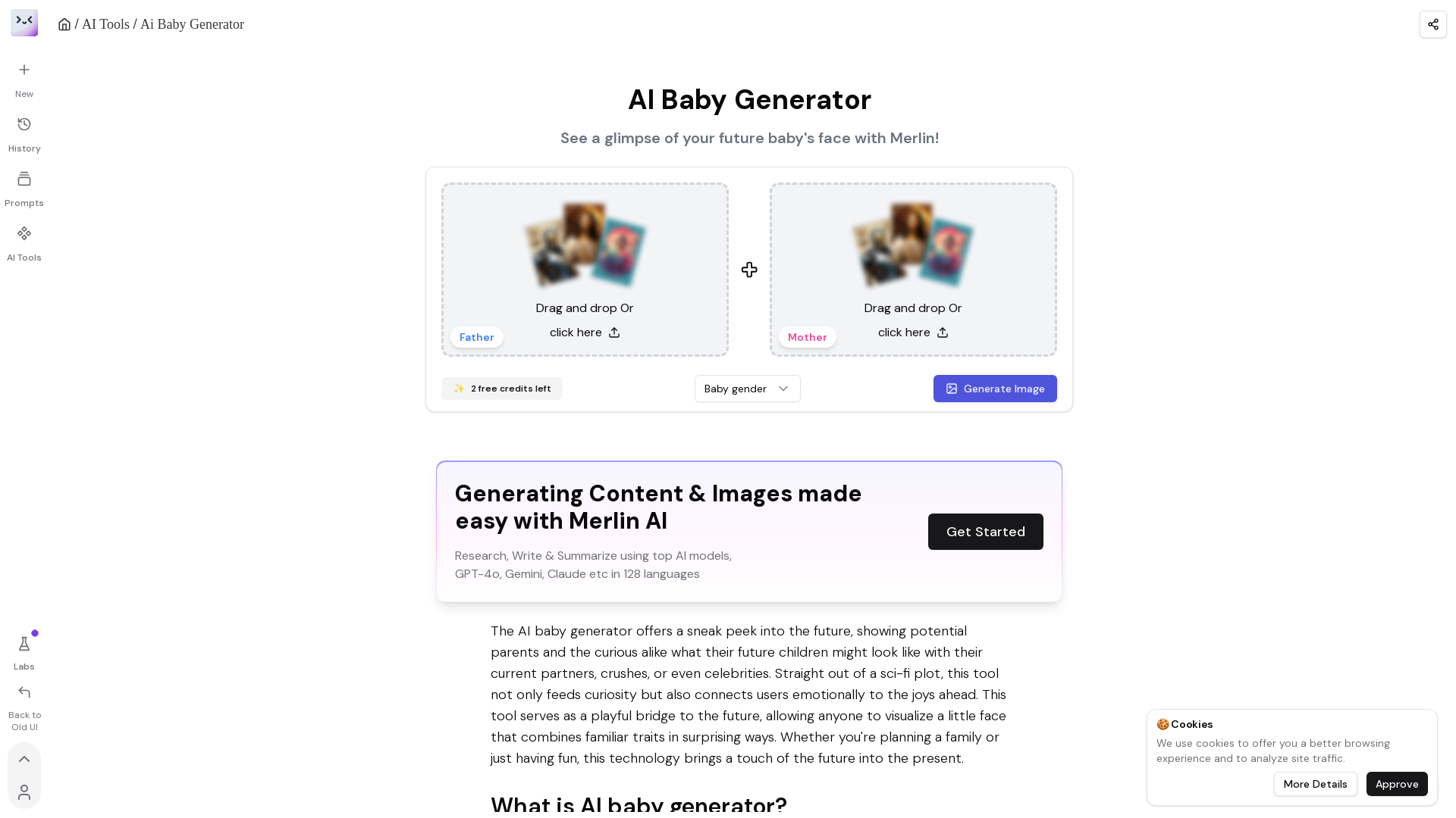 Merlin AI Baby Generator