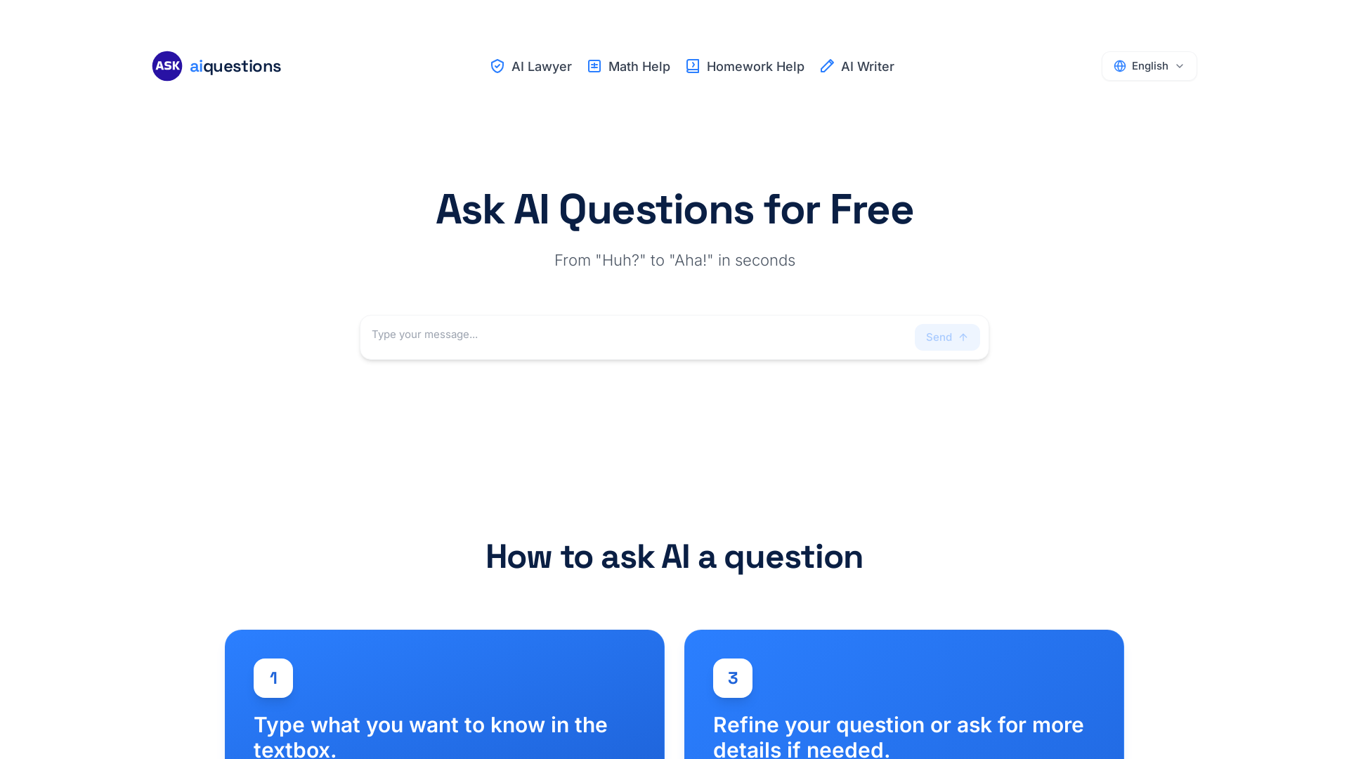 Ask AI Questions Online