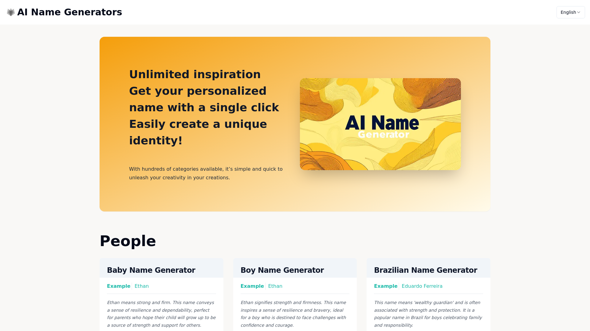 AI The Name & Latest AI Name Generators in 2024